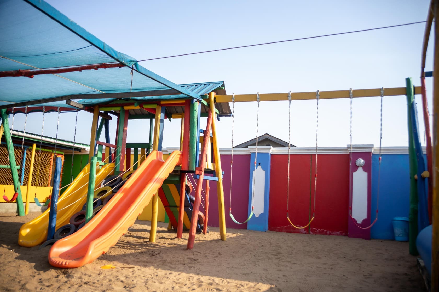 Colorful kids' park