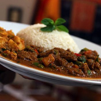Goat dish at Heritage Hotels Arua